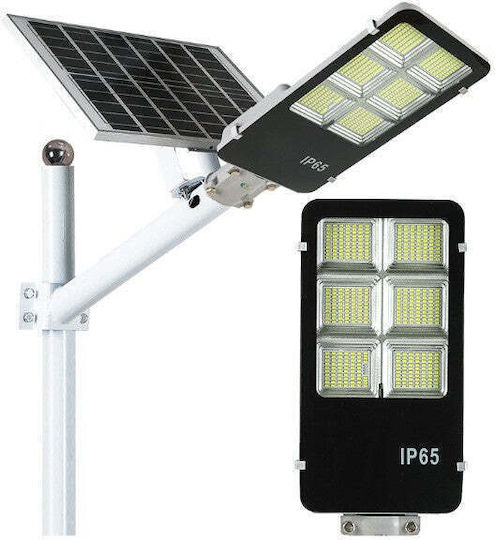 Lampă Solară Stradală 12W 7200lm Alb Rece 6500K cu Senzor de Mișcare și Telecomandă IP65 38.6cmx13.3cmx6.5cmcm