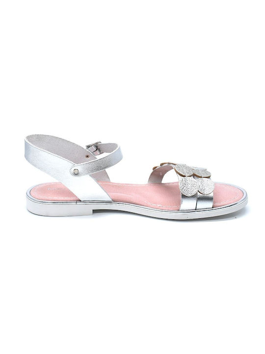 Bibelot children's sandals for girls Silver sch. 77