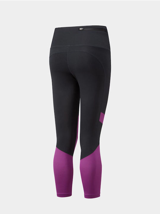 Women's Leggings Running Stride Revive RONHILL Black/Purple