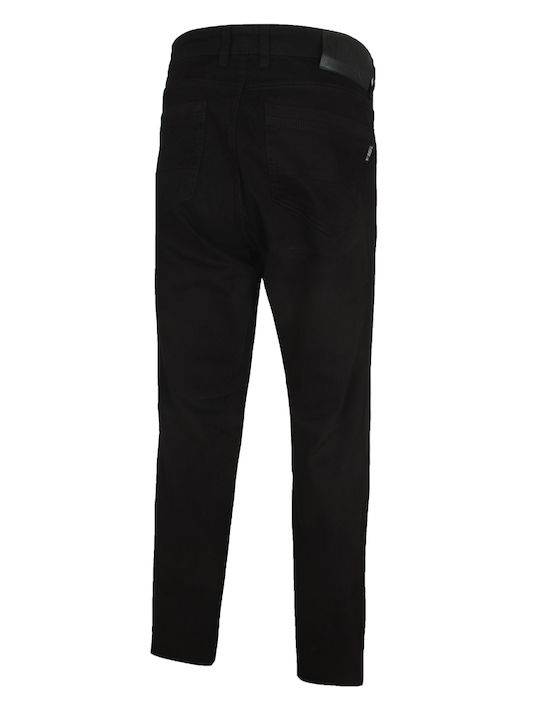 STEF60203 Oversized (Large Sizes) Black Corduroy Trousers