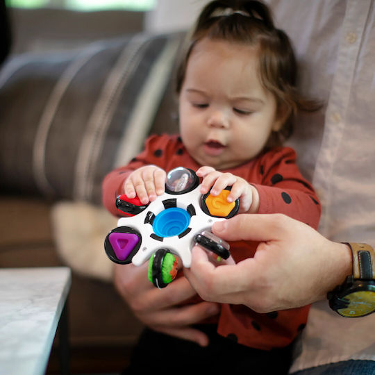 Baby Einstein Βρεφικό Παιχνίδι Curiosity Clutch Twist & Pop Rattle με Μουσική και Ήχους για 3+ Μηνών