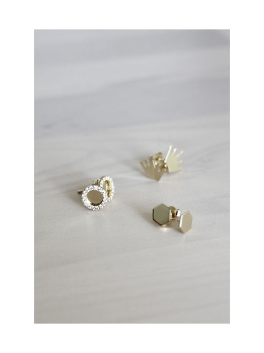 Earring Gold 14K Crown