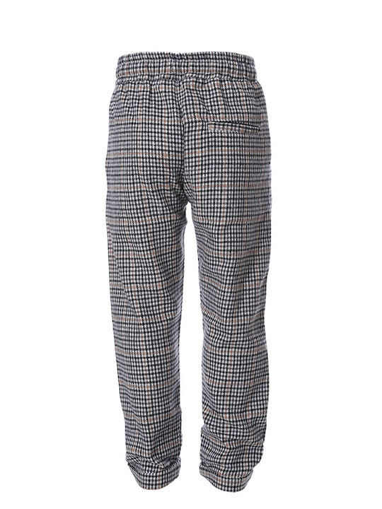 Pantaloni Check 3-6 ani - NEGRU - 1W22-BM6034-1-3510