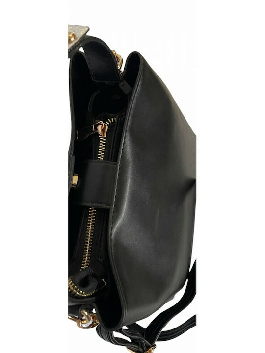 24023 WOMEN'S SHOULDER BAG BLACK BK