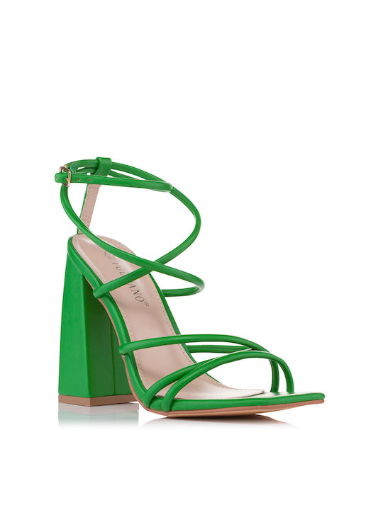 TULIPANO Mandy Sandal Lace Up Green