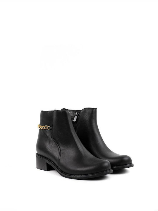 Women's leather boots ZAKRO COLLECTION S40-FW20-21 BLACK BLACK