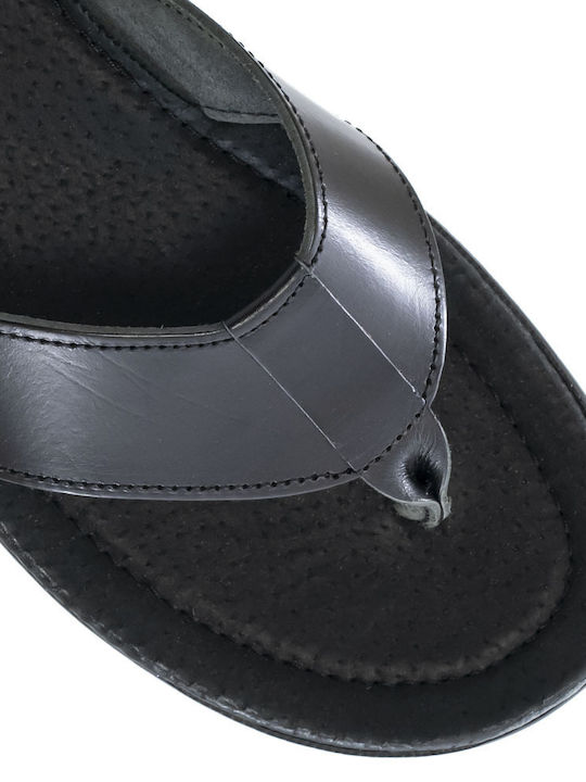 Sandale bărbătești din PU Climatsakis sandale duble cu curele late negru 207