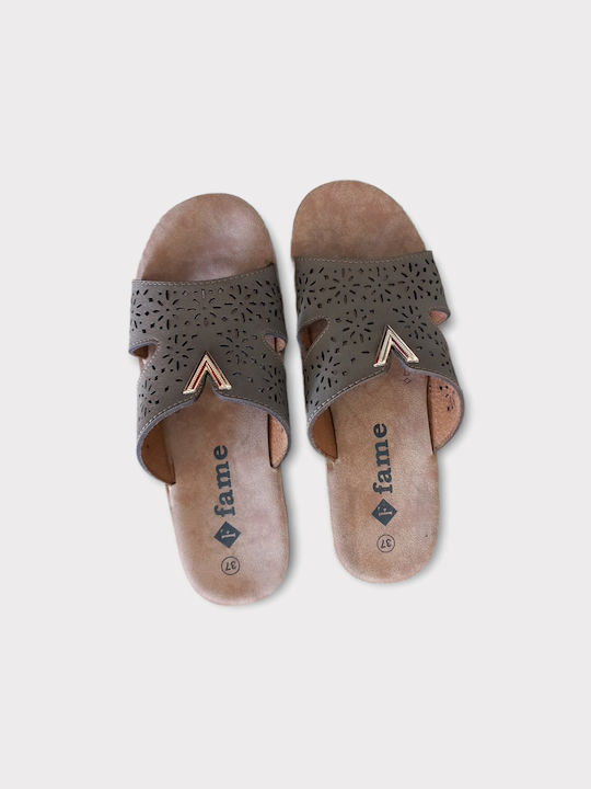 Women's slipper Grey color code. AB23