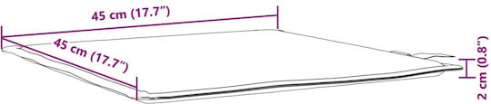vidaXL Pernă Scaunului De Grădină Waterproof Gri Deschis 4 Buc 45x45 Cm