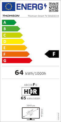 Thomson Smart Τηλεόραση 50" 4K UHD LED 50UG5C14 HDR (2024)