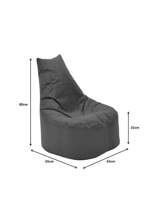 Bean Bag Chair Waterproof Norm Light Blue 65x65x80cm