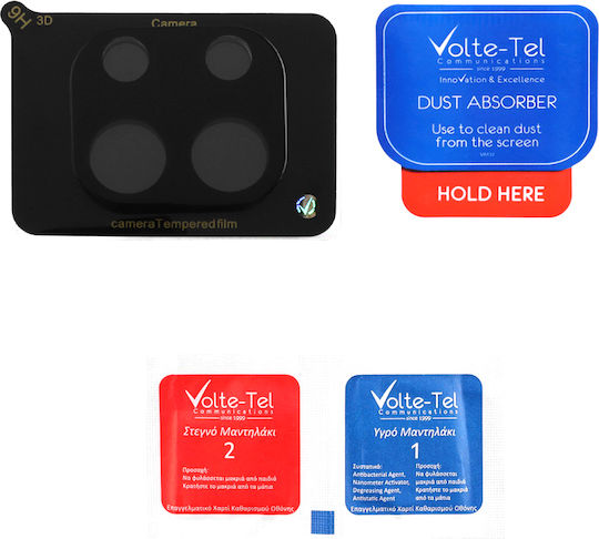 Volte-Tel Camera Protection Tempered Glass Black for the Redmi Note 13 Pro 4G / Poco M6 Pro 4G