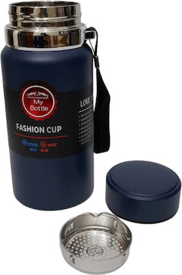 ZS9208 Bottle Thermos Stainless Steel / Plastic Blue 1lt