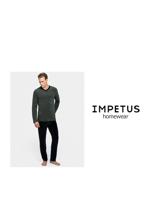 Pijama de catifea Impetus IM1552L1700-GY002 Impetus Verde-oliv