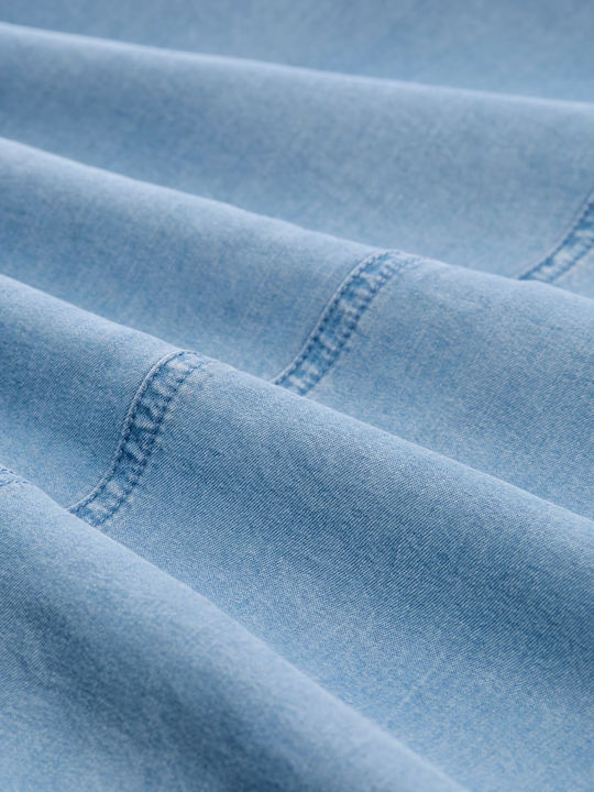 Τζιν Midi Φούστα Stone Blue Denim