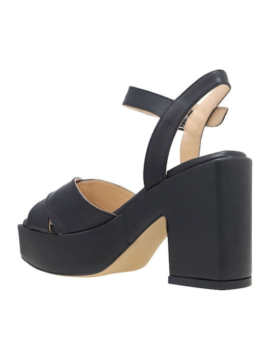 Leder Sandalen Schwarz