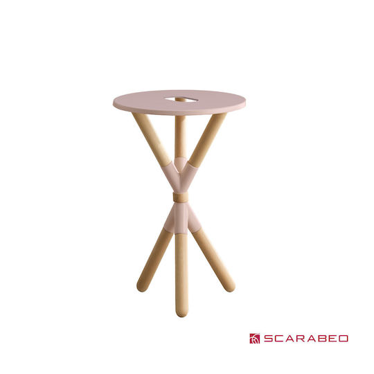 Scarabeo Πάγκος χωρίς Νιπτήρα Μ52xΒ52xΥ76cm Antique Pink (rosa)