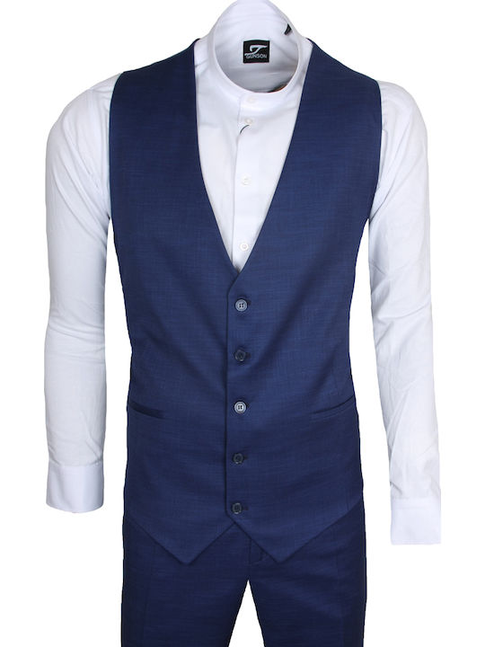Herrenanzug mit Weste Blue