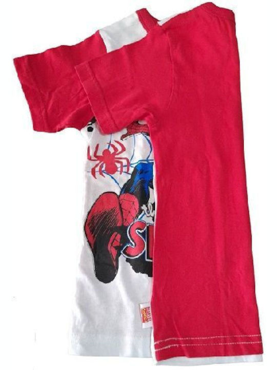 Short sleeve t-shirt white-red Spiderman No 10-12