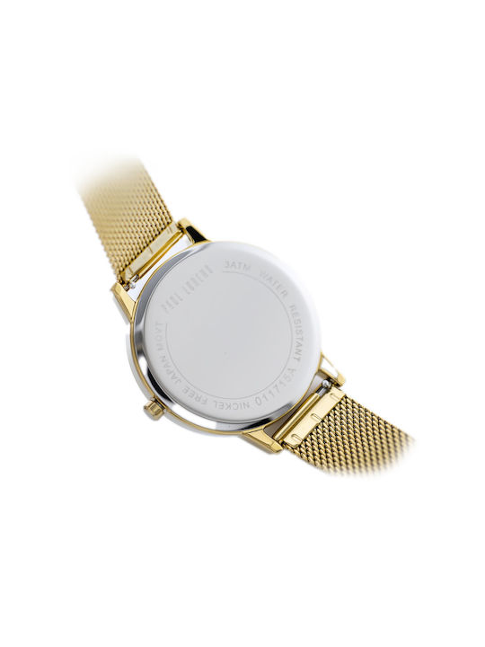 Paul Lorens Women's Watch with Gold Metal Bracelet