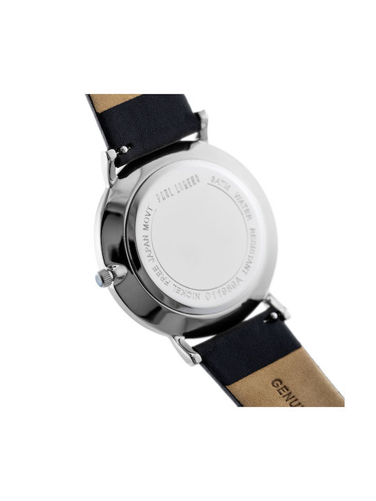 Uhr mit Schwarz Lederarmband