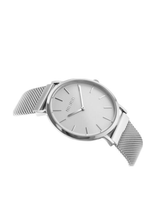 Paul Lorens Дамски Часовник 40mm Кварцов със Сребрист Метална Верижка