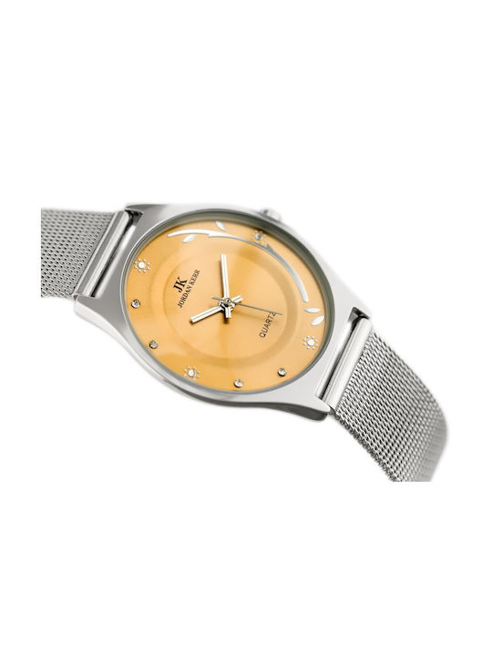 Jordan Kerr Γυναικείο Ρολόι 31mm Μπαταρίας με Ασημί Μεταλλικό Μπρασελέ