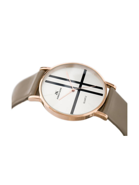 Jordan Kerr Women's Watch with Gray Rubber Strap