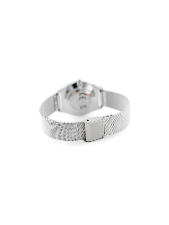 Jordan Kerr Γυναικείο Ρολόι 31mm Μπαταρίας με Ασημί Μεταλλικό Μπρασελέ