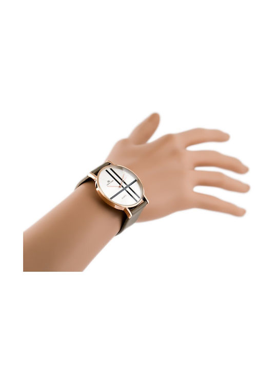 Jordan Kerr Women's Watch with Gray Rubber Strap