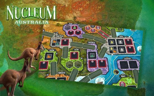 Board Game Nucleum Australia for 1-4 Players 14+ Years Old (EN) Board & Dice