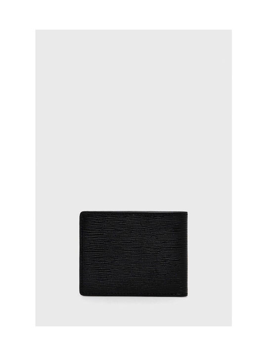 Hugo Boss Men's Leather Card Wallet with RFID Black