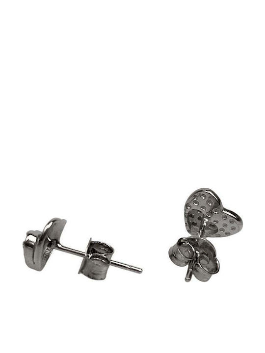 Earrings Silver 925 Double Heart