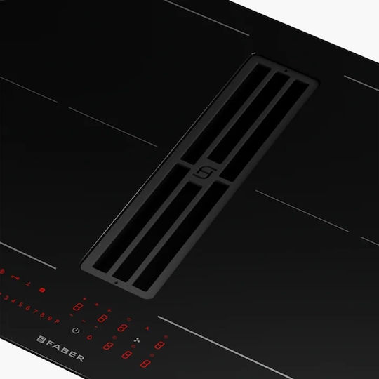 Faber Galileo Slim A600 Induction Cooktop Autonomous with Hood 60x52εκ.