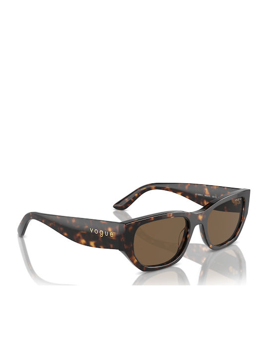 Vogue Women's Sunglasses with Brown Tartaruga Plastic Frame and Brown Lens VO5586S W65673