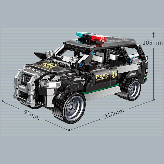 Qman Building Blocks Mine City Police Car For 6+ Years 686 Pieces