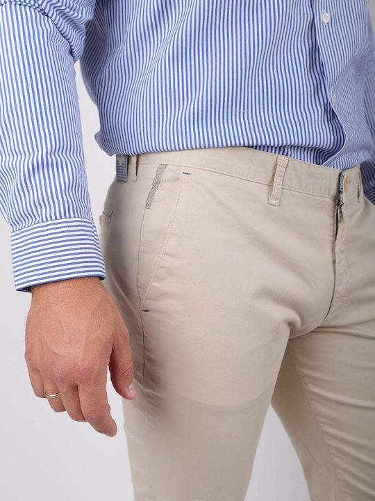 Pantaloni cu Croială Slim Bej