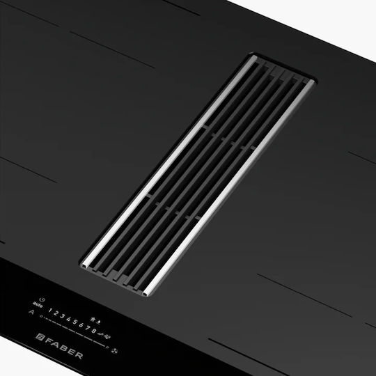 Faber Galileo Stripes F830 Induction Cooktop Autonomous with Hood 79.5x52εκ.