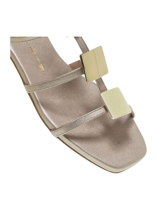 Leather Women's Flat Sandals Satur