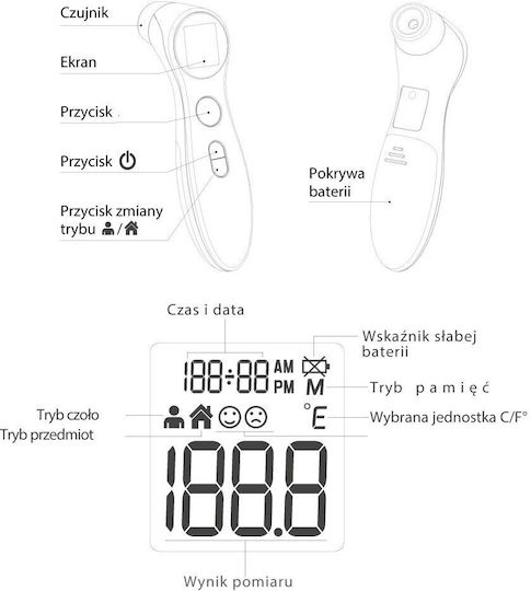Vitammy Termometru Infraroșu Pentru Frunte DET-306