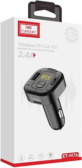 Earldom FM предавател за кола с Bluetooth / USB