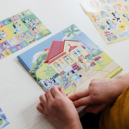 Sticker Set Totum Bluey 4 Pieces