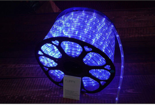 Țeavă luminată 2400 Becuri 220V Roșu cu Programe 100m IP65