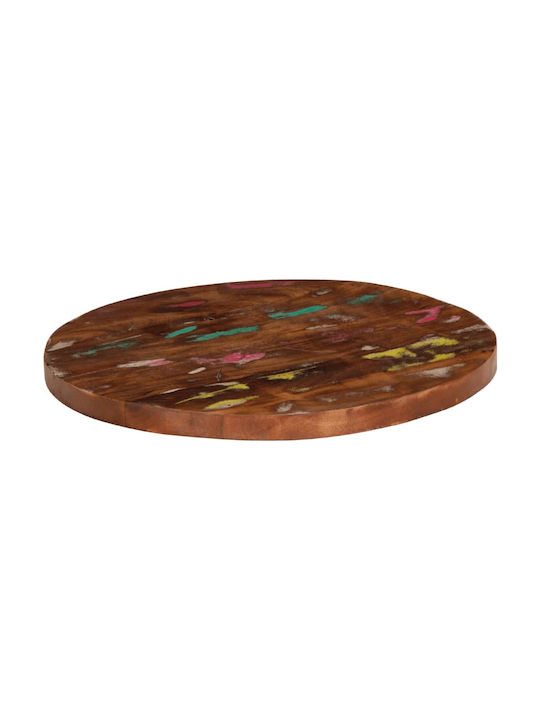 vidaXL Round Table Surface made of Solid Wood Coffee 50x50x1.5cm 370020 1pcs