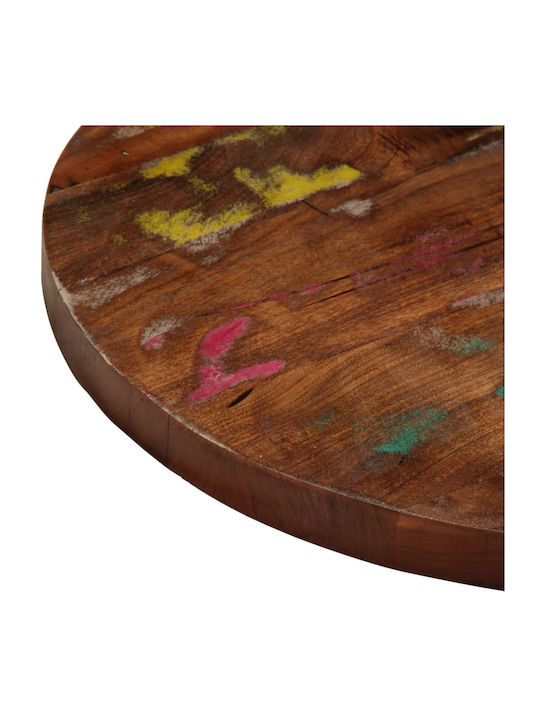 vidaXL Rund Tischoberfläche aus Massivholz Brown 50x50x1.5cm 370020 1Stück