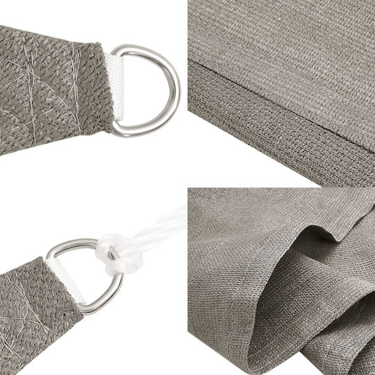 vidaXL Ορθογώνιο Πανί Σκίασης Γκρι 5x6m 160gr/m²