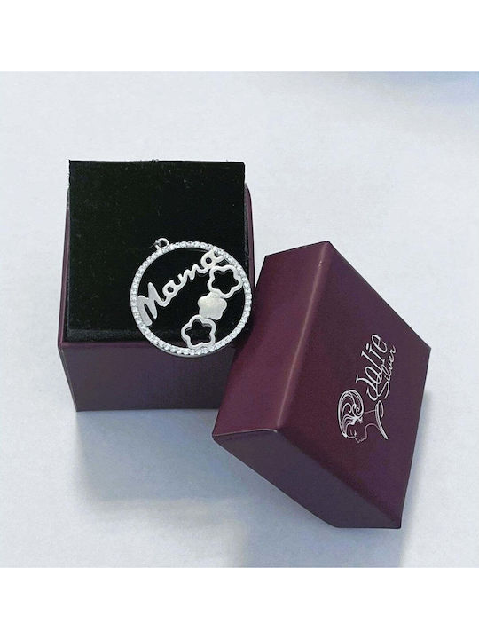 Mutti aus Silber mit Zirkon