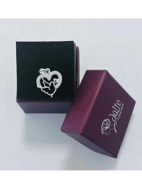 Herz Charm aus Silber