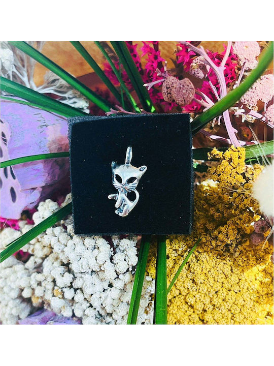 925 Silver Pendant Jolie Silver Cat Model 20 x 10 mm 1.3 g