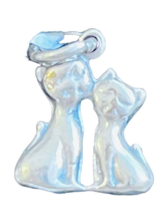 925 Silver Pendant Jolie Silver Cat Model 17 x 11 mm 0.9 g